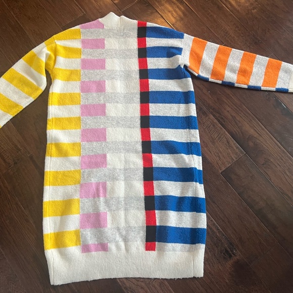 Lego Women's Color Block open front long, Cardigan sweater. - Picture 5 of 6